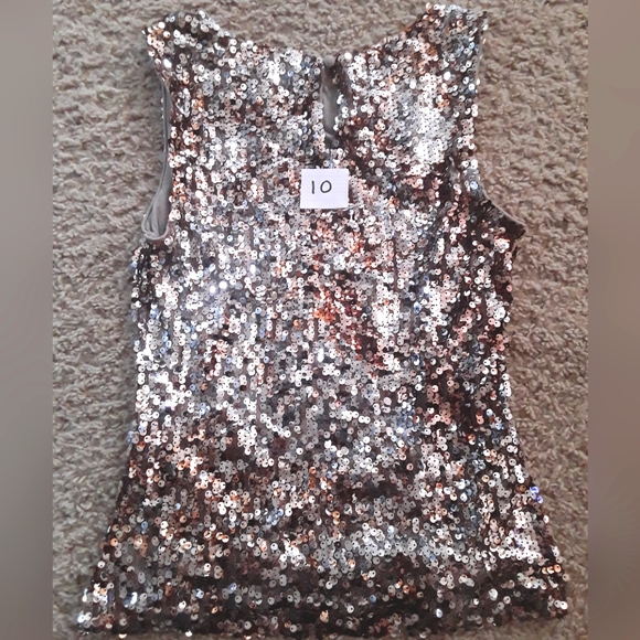 FOREVER 21 - Gold Sequence - Size Small - Picture 2 of 3